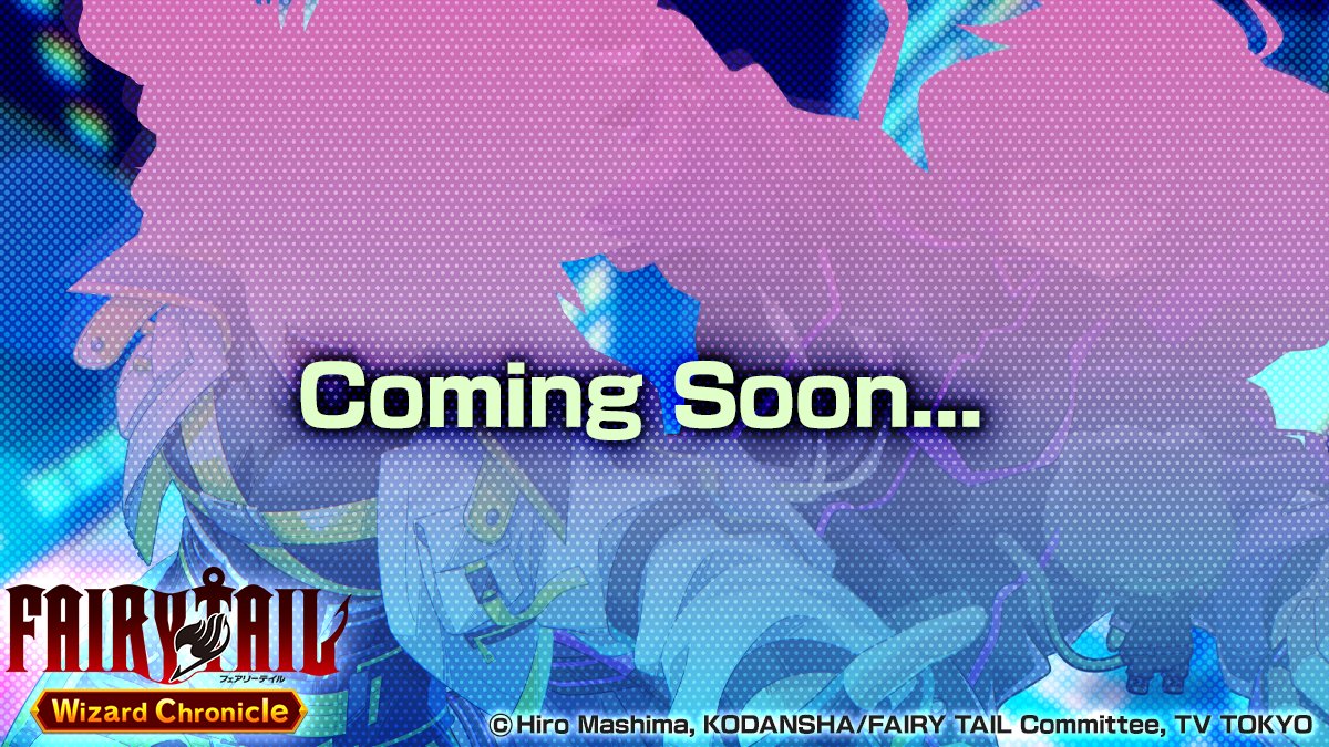 _/_/_/_/_/_/_/_/_/_/_/_/_/_/

　　 　#madochro
New Event Starts Tomorrow🫟🔫

_/_/_/_/_/_/_/_/_/_/_/_/_/_/

A brand-new event starts on
Jan 9 (Fri) at 15:00!

Stay tuned 🐸✨

#fairytail