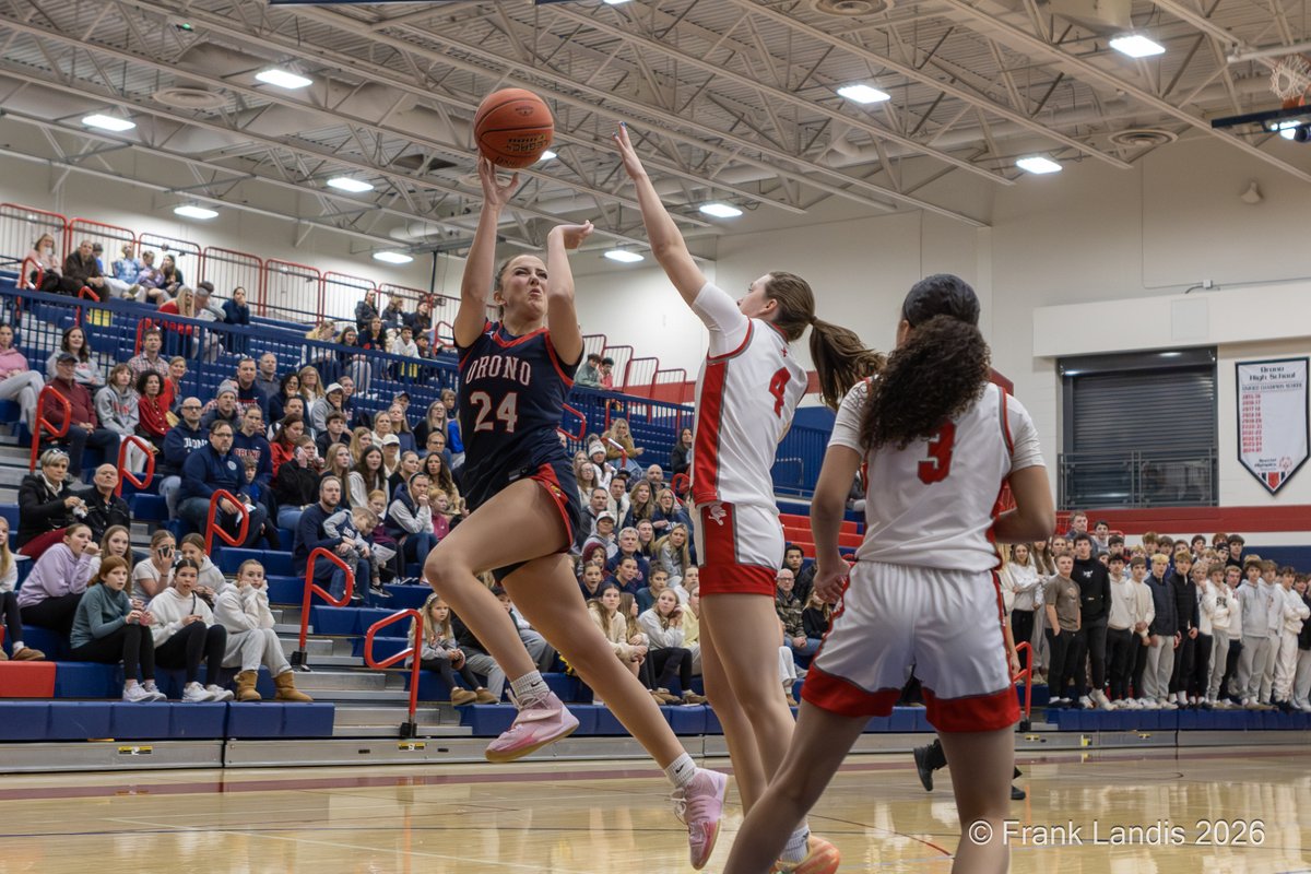 frank_landis's tweet image. Orono Girls Basketball Claims Top Seed After Historic Win
The #2 seed Orono girls’ basketball team delivered a standout performance against #1 seed Benilde–St. Margaret, securing an impressive 83–72 victory. With this win, Orono ascends to the #1 seed position, marking a…