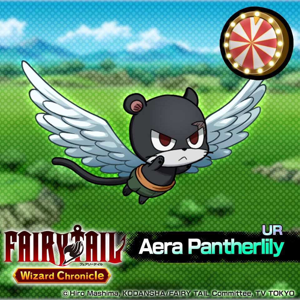 ／⋰
 #madochro
 Roulette Event Now Live! ✨
＼⋱

A roulette event with amazing rewards is now live!
This time’s featured prize is Aera Pantherlily !

Don’t miss this chance ⏰💨

#fairytail