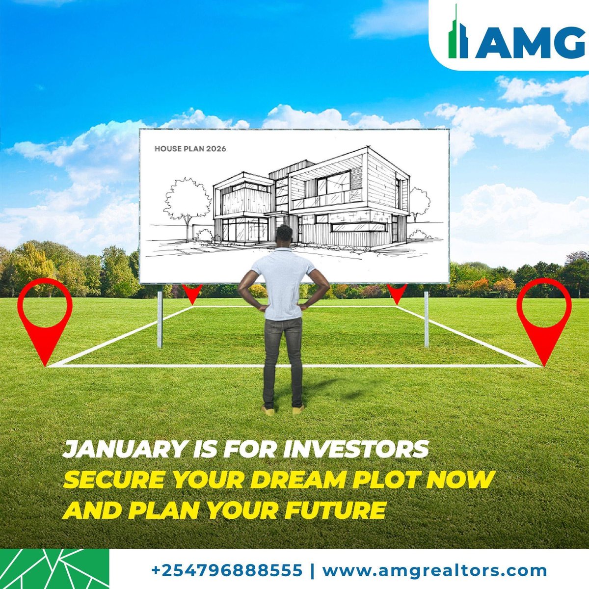 January is the perfect time to invest. 
Start the year by buying land early: enjoy prime locations, lower prices, and time to plan your future development. 

Hii 2026, jipee gift ya kudumu bila story mob. Call +254 796 888 555.
#NoStoriesJustTitles #AMGRealtors
