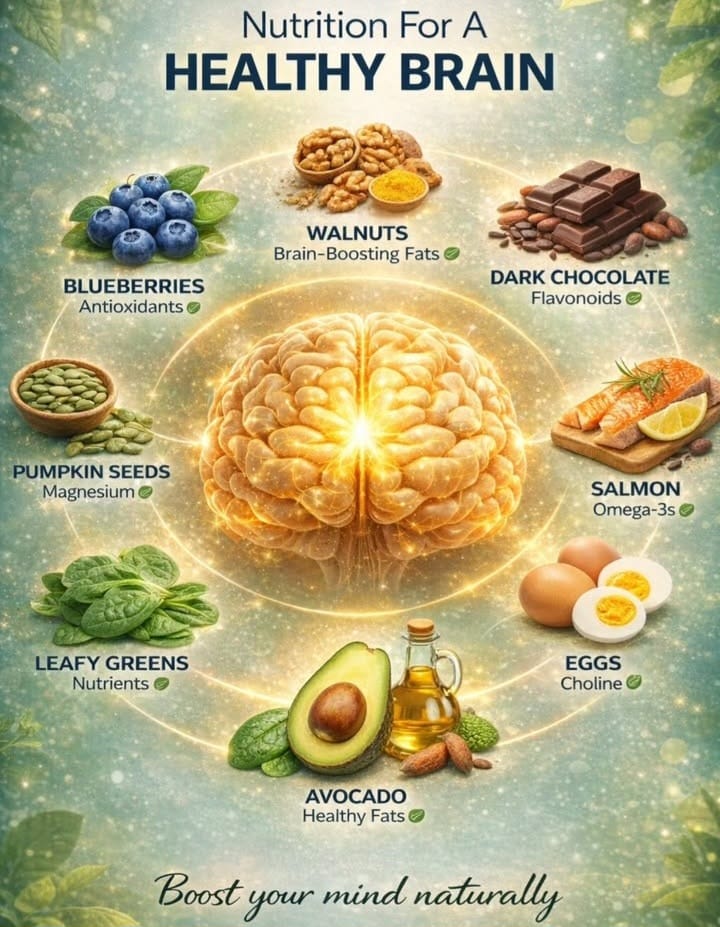 SWorld96784's tweet image. Nutrition  For a Healthy Brain.✔️🤍