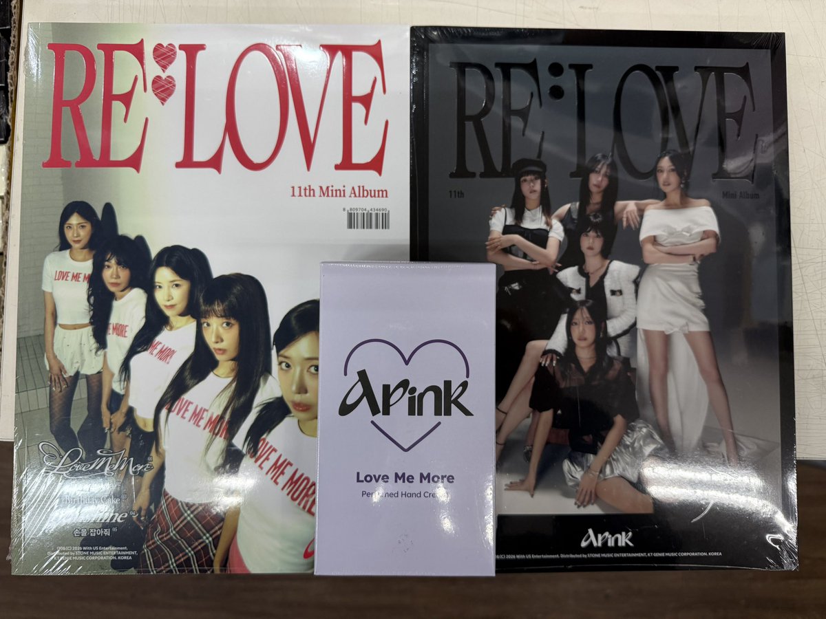 260107 대전 뮤갤 뮤앤갤 뮤직앤갤러리
국내 KPOP 한국가요 신보 입고 안내

#에이핑크 (#APINK) - 미니 11집 [RE : LOVE] (PLATFORM VER.)
에이핑크 (APINK) - 미니 11집 [RE : LOVE]

대전 PANDA분들의 방문을 기다립니다 :) 

문의☎️ 010-7913-5793