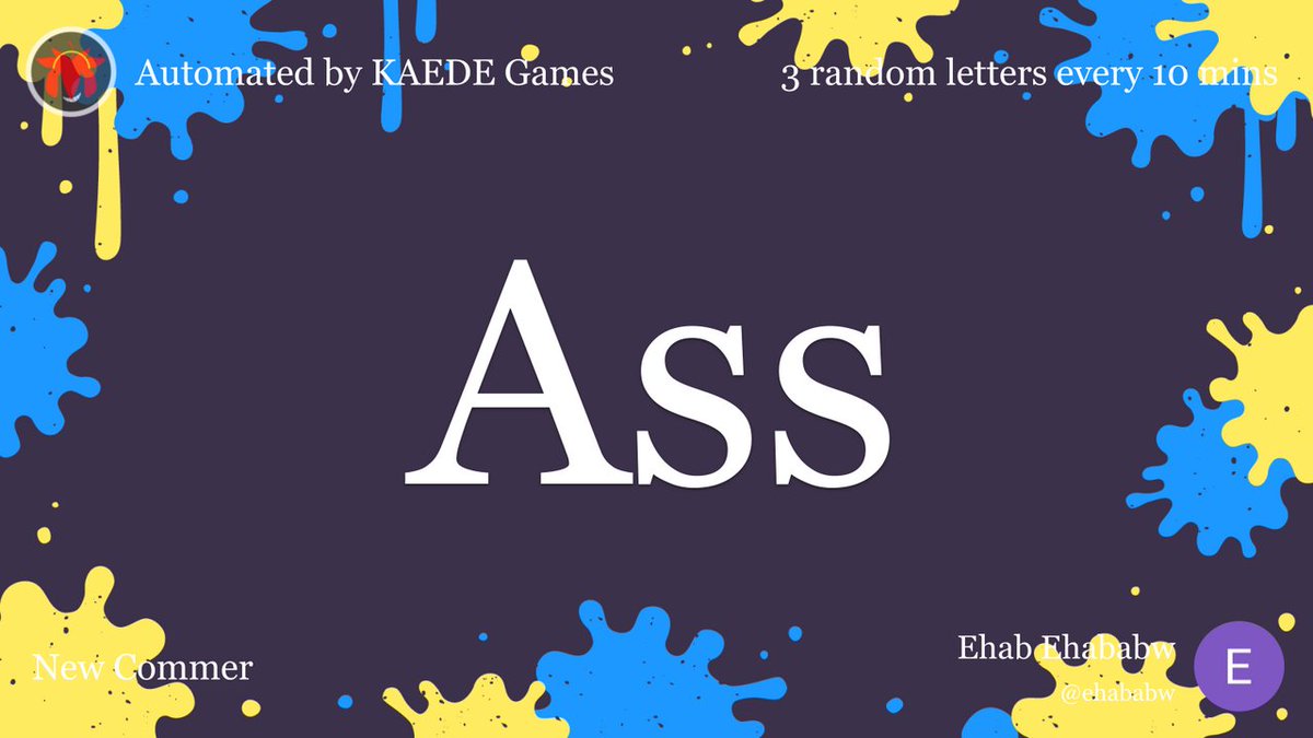 3letter_'s tweet image. Ass