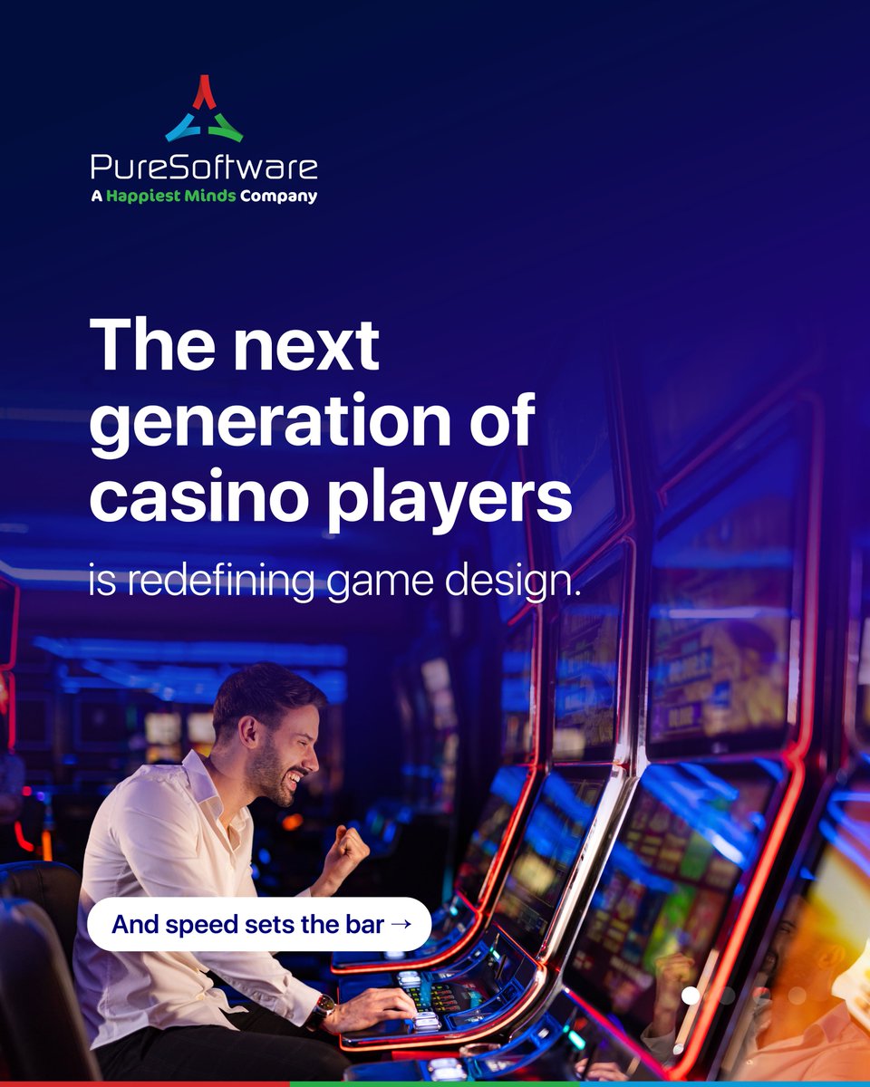 PureSoftware's tweet photo. The future casino player is digital-first, impatient, and experience-driven.
Game design must evolve fast. Read our latest blog to understand what Player 2026 expects next: https://t.co/a4WIAETrNQ
#PureSoftware #Gamedesign #blog #casinogaming #igaming #transformation https://t.co/JIlqjhka6X