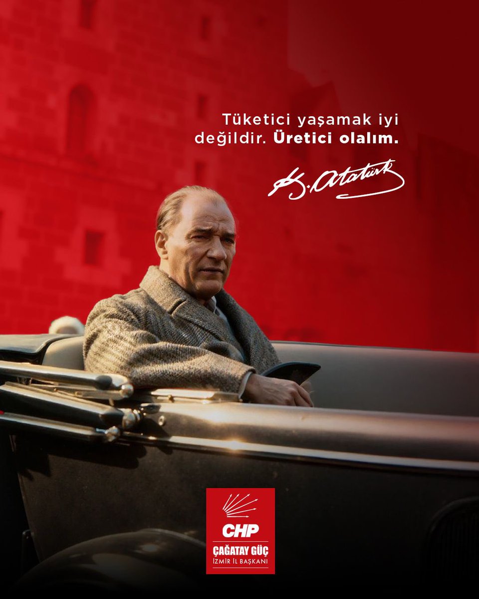Tüketici yaşamak iyi değildir, üretici olalım.🇹🇷
#mustafakemalatatürk