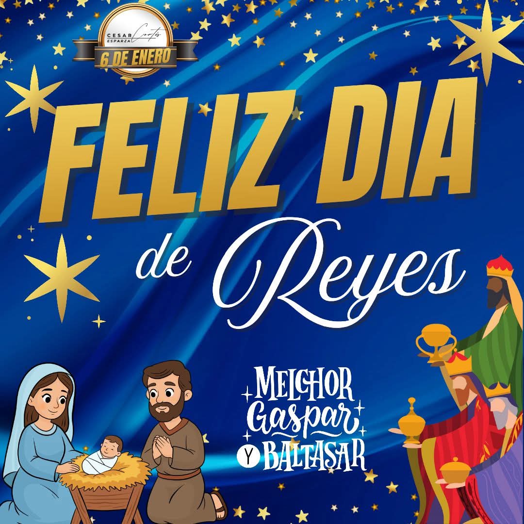 Este 6 de Enero todos felices por la visita de un año más de los REYES MAGOS, Esperando que siempre en sus hogares este nuestro niño jesus y reyne la sagrada familia. 

El Mejor Regalo es Dios!!

#FelizDiaDeReyesMagos