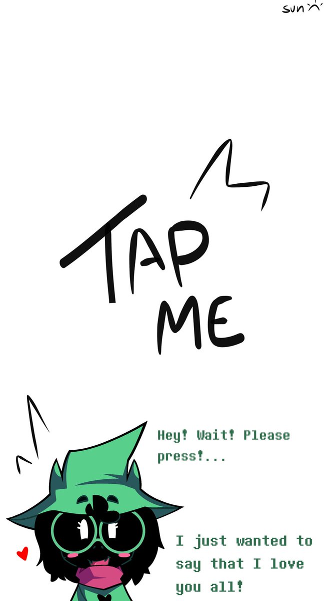 A little message from him 💚

#DELTARUNE #Ralsei