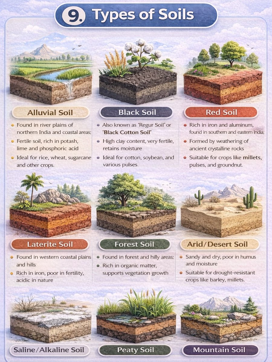 Types of Soils 👇
