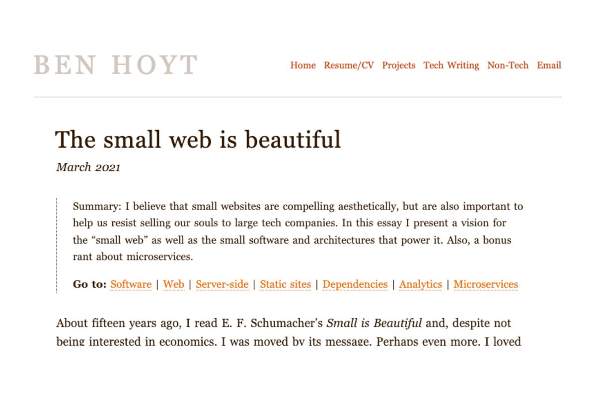 small web?? regretting not discovering it earlier