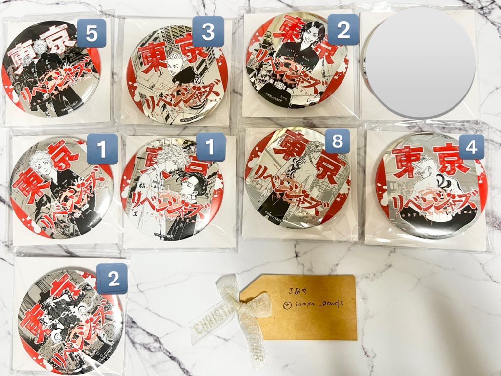 交換】東京リベンジャーズ 東リベ 台湾 高雄 新体験展 シルバー 缶