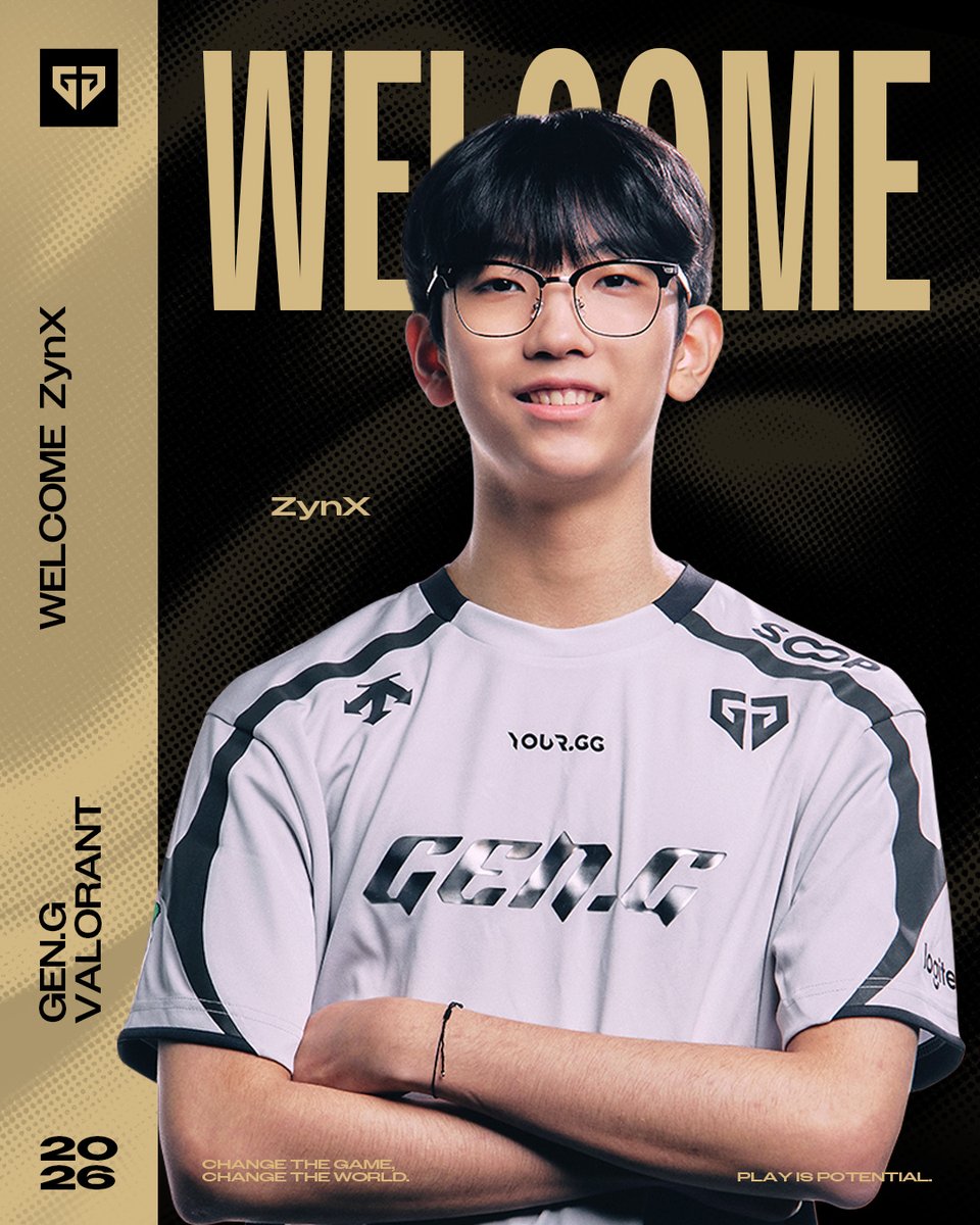𝐖𝐞𝐥𝐜𝐨𝐦𝐞, 𝐙𝐲𝐧𝐗

‘ZynX’ 김동하 선수가 2026년 젠지 발로란트 팀과 함께합니다.
오프 시즌 기간 동안 젠지에서 긍정적인 모습을 보여준 ZynX 선수는, 앞으로 젠지 발로란트 팀의 일원으로서 도전을 이어갈 예정입니다. 2026년, 팀과 함께할 ZynX 선수에게 많은 응원 부탁드립니다.

‘ZynX’