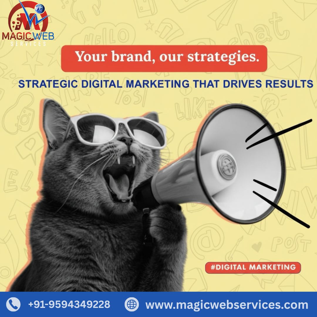 MagicWebService's tweet photo. 🚀 Your Brand, Our Strategies!
We help businesses grow with strategic digital marketing that delivers real results.
Boost your brand visibility, leads &amp; sales with Magic Web Services 💡

📞 +91-9594349228
🌐 https://t.co/j5YVvN5dgV

#DigitalMarketing #MagicWebServices #SEO https://t.co/i2jTYjr7W4
