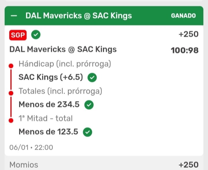 Cuervo_Tips's tweet image. Cerramos la jornada de forma épica. Lo volvimos a hacer con el Mavs vs Kings:
✅ Kings +6.5 (Marcador 100-98)
✅ Menos de 234.5 puntos
✅ Menos de 123.5 en la 1ª mitad
Tres de tres hoy. ¡La lectura estuvo de otro planeta! 🚀💰
¿Quién se forró conmigo hoy? ¡Presuman sus tickets!…