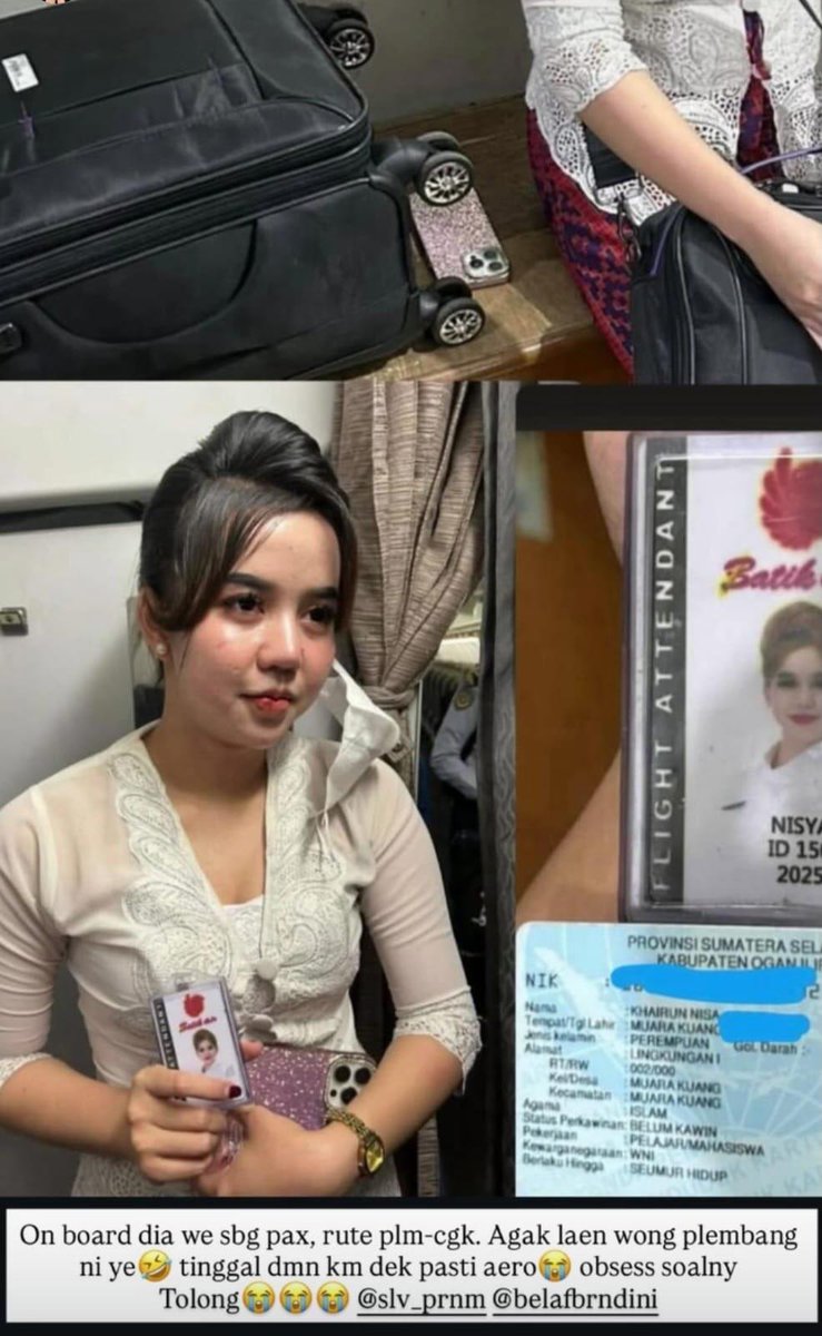 ndymanoballl's tweet image. HATI HATI FA GADUNGAN/ FAKE FA
Gila mbanya energinya banyak bgt nyamar jadi pramugari, org ini mengaku sebagai cabin crew, mba pliz jgn halu klo mau jd mugari ikut recrutment,belajar jgn haluu..