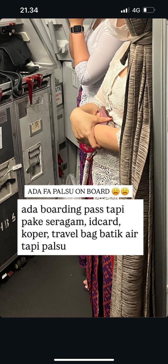 ndymanoballl's tweet image. HATI HATI FA GADUNGAN/ FAKE FA
Gila mbanya energinya banyak bgt nyamar jadi pramugari, org ini mengaku sebagai cabin crew, mba pliz jgn halu klo mau jd mugari ikut recrutment,belajar jgn haluu..