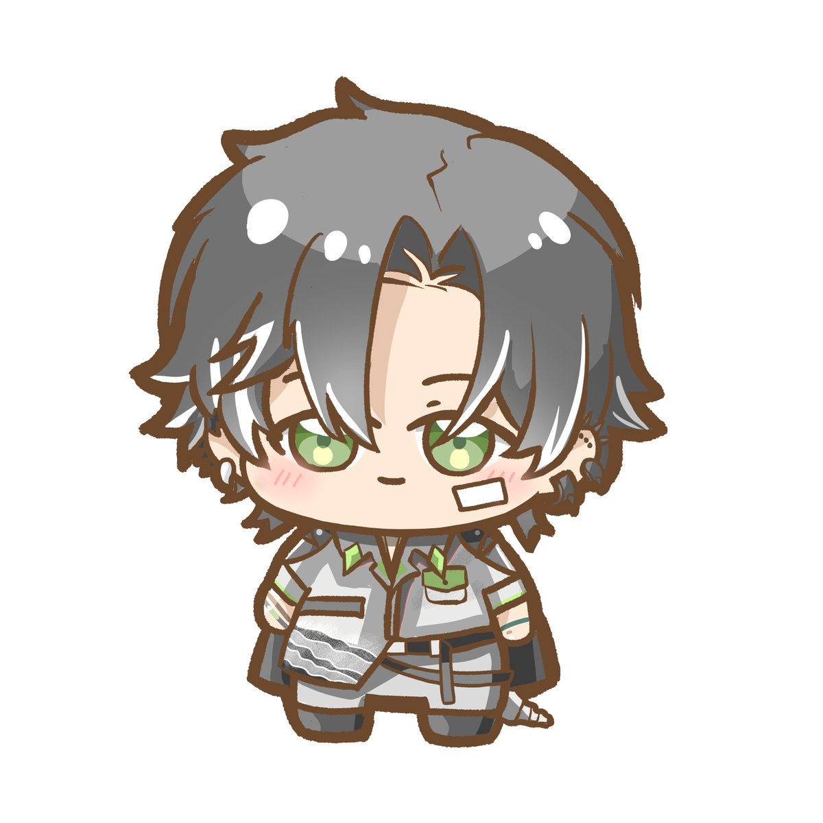 想畫沒有外套的版本，但因為尾巴是黏在外套上
為了尾巴，還是把外套加回來了(´･ω･`)
尾巴讚
#YorunoArt