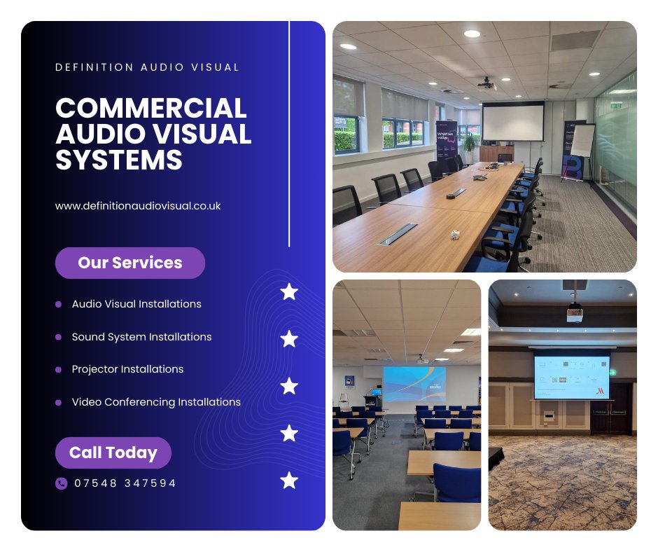 Professional Audio Visual Installation Solutions from Definition Audio Visual

Looking to upgrade your venue, meeting room, business, church or school. Our specialist AV Installation team can provide you with a complete audio or visual installation solution from start to finish.