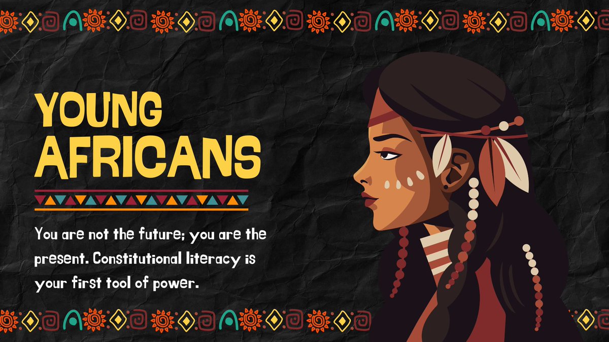 🟥Reminder: #KnowYourConstitution📌
Constitutional literacy is important for us, young people, because it helps us understand our rights and responsibilities as citizens. When we know the laws and principles that protect our freedoms, we can stand up for ourselves, actively