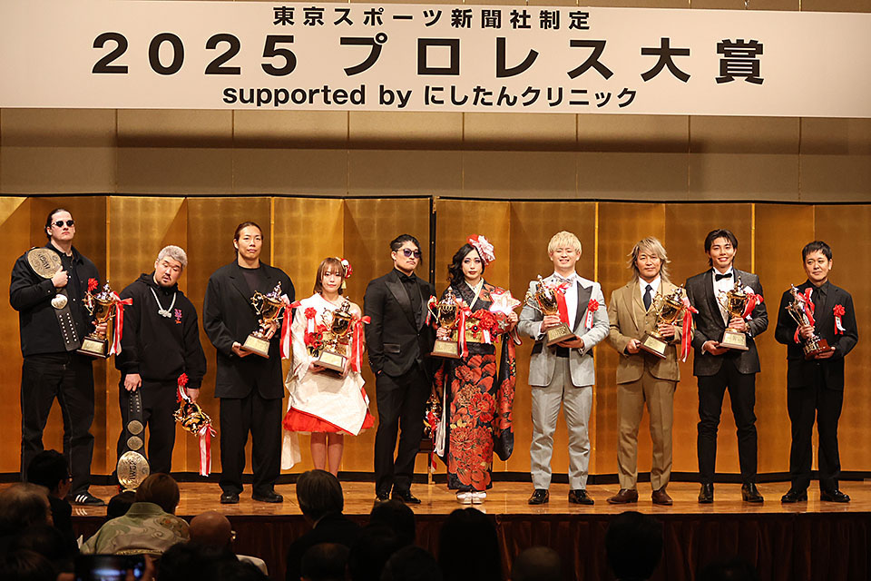 PKDX's tweet image. 【プロレス大賞】MVP上谷沙弥が宣言｢スターダムを業界ナンバー1に｣ 『2025プロレス大賞』授賞式
dx-sp.gsj.bz/dxnews.Index/d…

#プロレス大賞
#STARDOM