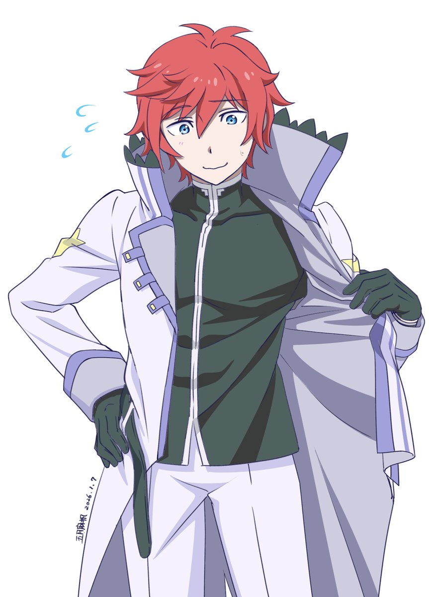 moyasi0000000's tweet image. ラインハルト『もう・・・いいかな？』

※ファンアートです。服の構造は妄想です。
 #ラインハルト・ヴァン・アストレア生誕祭2026