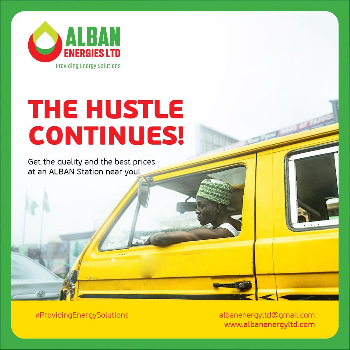 Get the Quality and best Prices at an Alban station near you .

#Albanenergies
#providingenergysolutions .