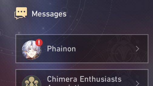 I don't have the heart to open my last phainon dm 😭 I'm holding him hostage at this point