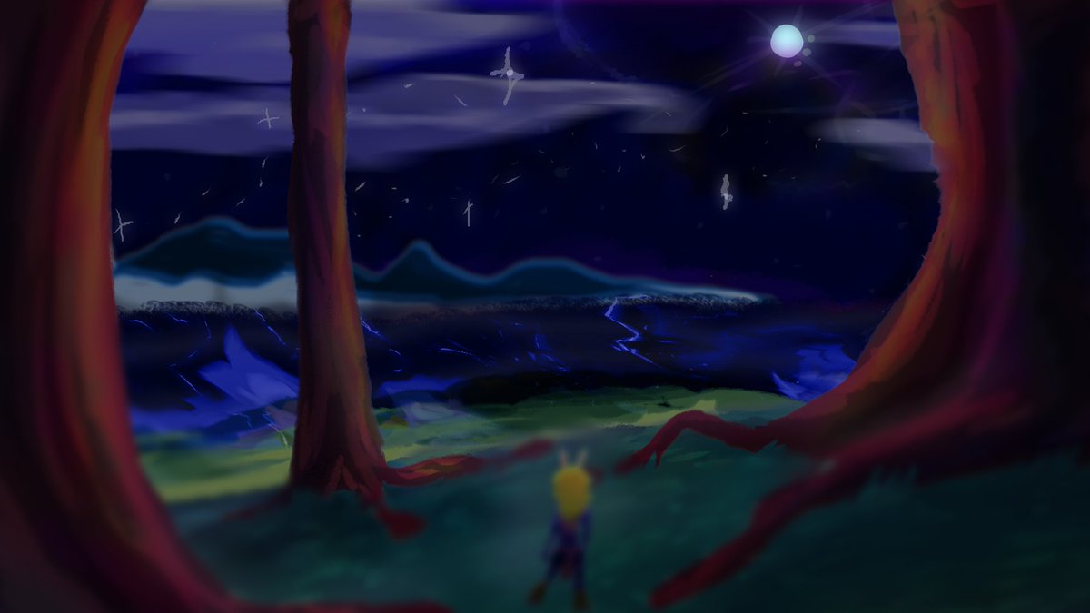 y33tTim3's tweet photo. "What a beautiful night, it's ashamed you never get to see this night ever again"

#art #artist #backgroundart https://t.co/rCv6LciUP5
