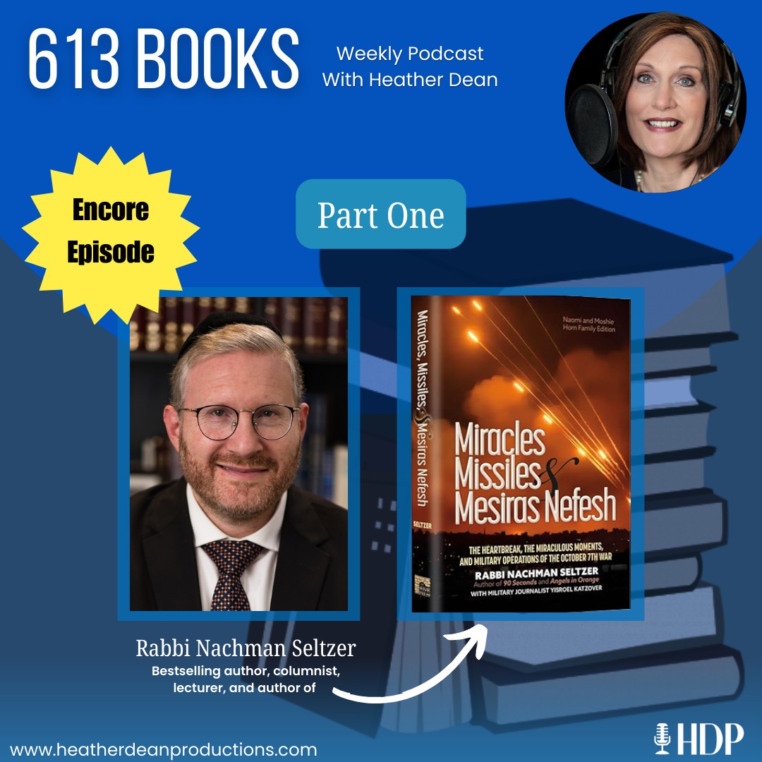 iamheatherdean's tweet photo. On this encore episode, my guest is bestselling author Rabbi Nachman Seltzer. His book, “Missiles, Miracles and Mesiras Nefesh” explores the tragedy, heroism, military miracles, and the unwavering emunah of Klal Yisrael since October 7 2023.

Listen here: https://t.co/Yn8PBJVglS https://t.co/S6r0W7Ayej