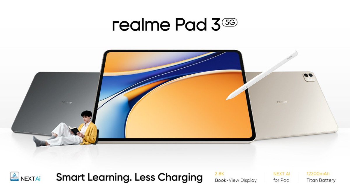 Karanrai2606's tweet photo. Today, I'm giving away the realme Pad 3.
To win:
1. Like this post
2. Quote repost using #winPad3
#realmePad3 #NextAlforPad
3. Answer some questions
Happy winning❤️ https://t.co/Z5Mhqc05Bh