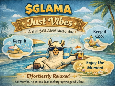 lordglama's tweet photo. Keep it cool.
Enjoy the moment.
That’s the $GLAMA way. 😎🦙
#GLAMA #Crypto #CryptoToken #Altcoins #DeFi #Web3 #Crypto #CryptoToken #Solana #memecoin #pumpfun https://t.co/Z3ke4nRBRa