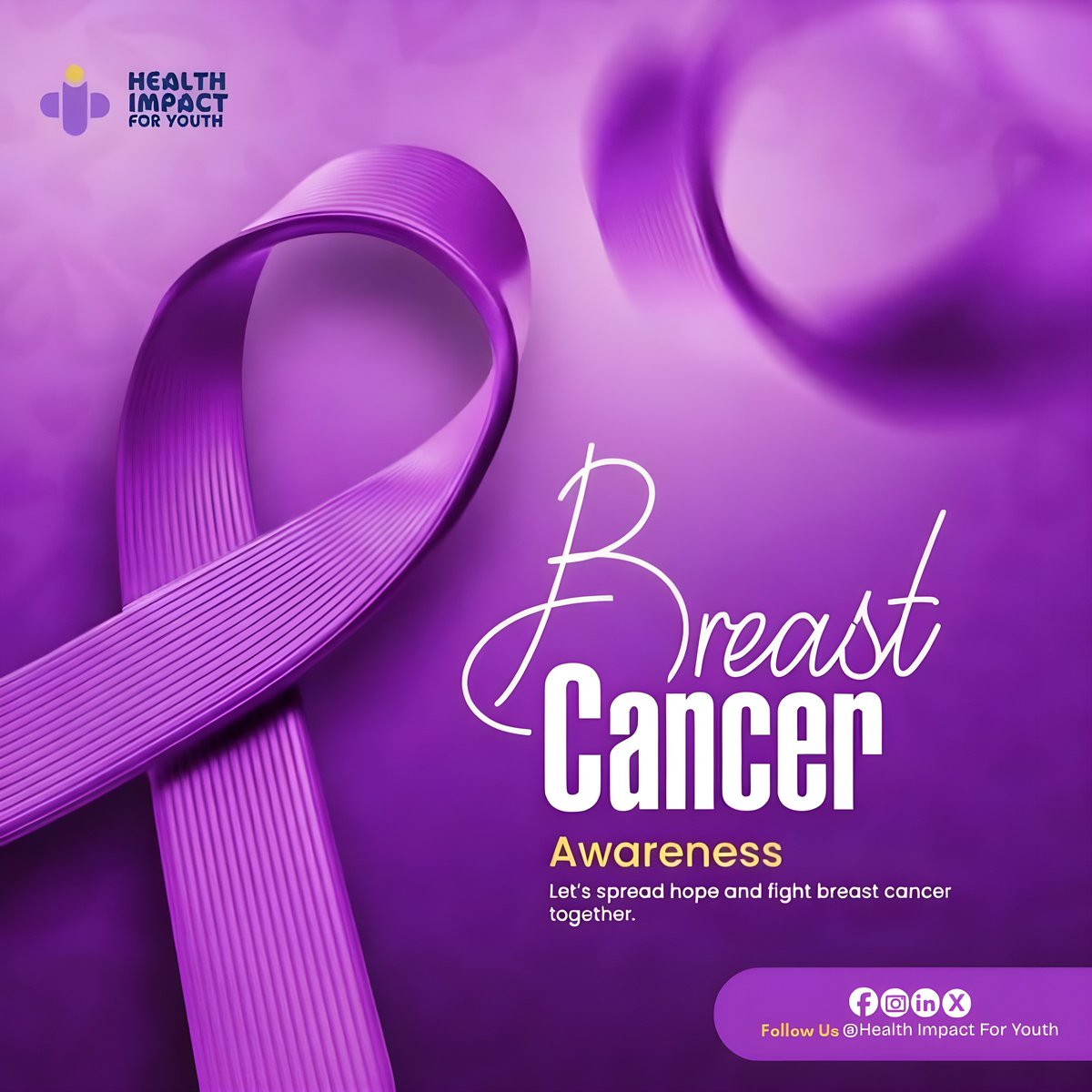 Impact4Youth's tweet photo. Breast Cancer: What You Should Know
Breast cancer is one of the most common cancers worldwide.
Thousands of women and families are affected every year, many because it was discovered too late.
Awareness saves lives.
#HI4Y https://t.co/Q6BDSOrzzR