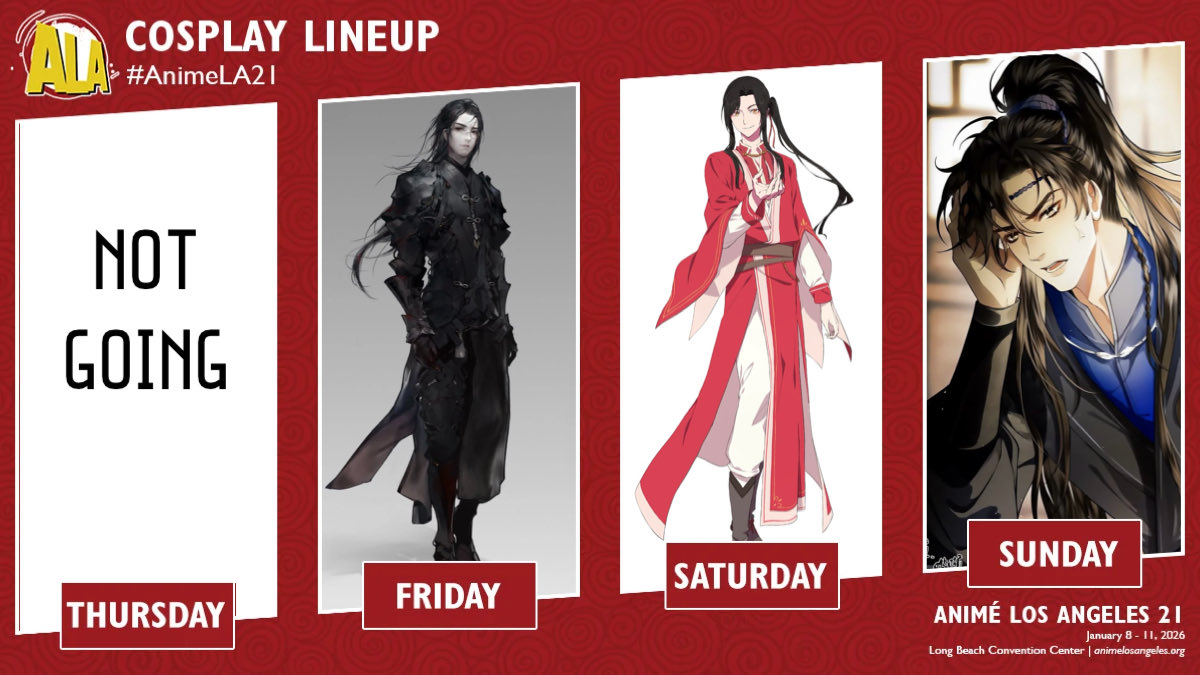 Also ALA lineup. I was originally going XCY on Friday but then I realized I had to leave midday ish Sunday and I wanted a full day w Gu Yun so yeeee