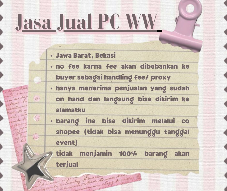 Oci // Jasa Jual PC WW tweet media
