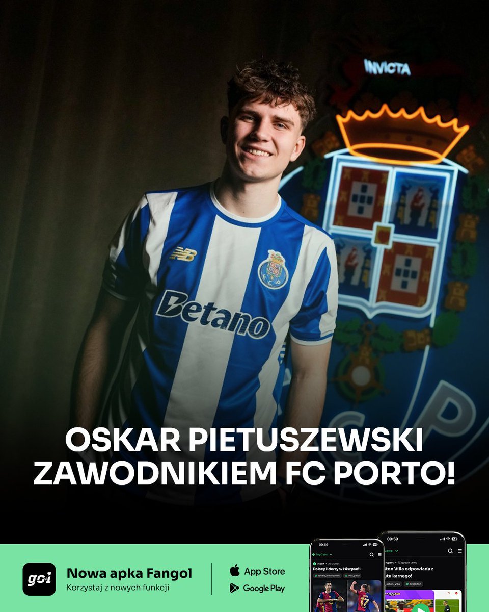 FangolPL's tweet photo. ✍️ Kontrakt do 2029 roku 
💲 60 milionów euro odstępnego
🇵🇱 Trzech Polaków w FC Porto https://t.co/yrrov2XNOw