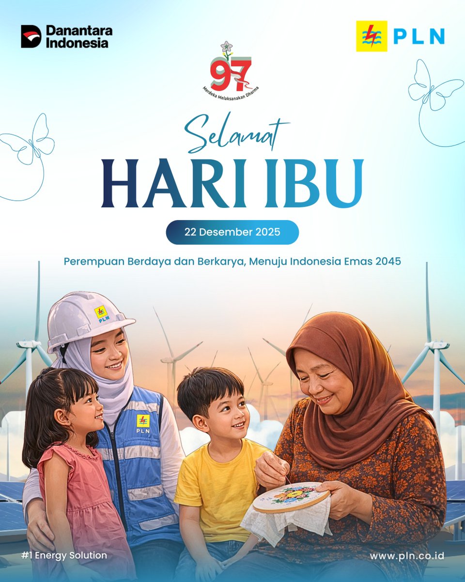 CiledugBocah's tweet photo. Di balik setiap langkah maju, ada peran ibu yang penuh ketulusan dan pengorbanan tanpa henti. Apresiasi kepada seluruh ibu yang terus menjadi sumber inspirasi dan kekuatan bagi masa depan yang lebih baik.
Selamat Hari Ibu 2025.
#PLNUntukSemua #PLNUntukIndonesia #HariIbu https://t.co/wcorGjr9WE