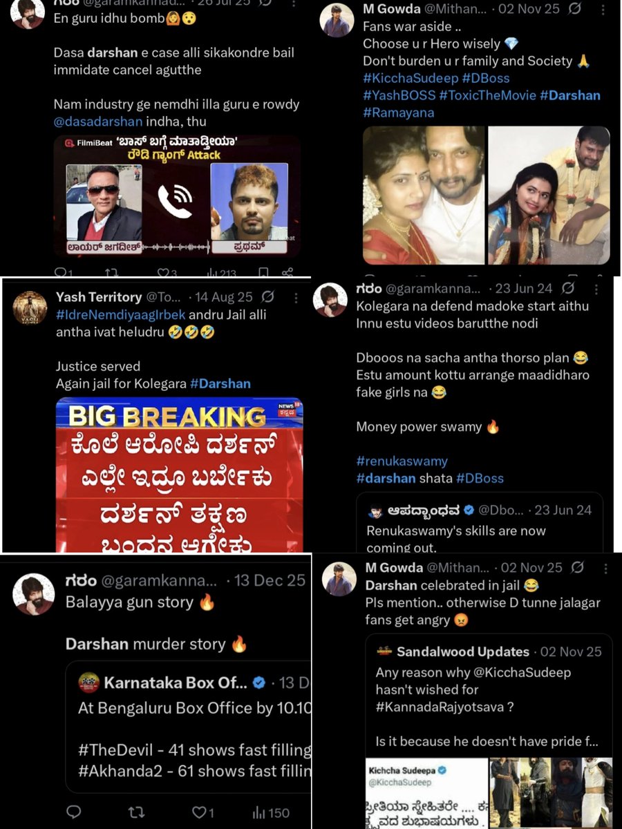 Devil_FromDec12's tweet photo. Never miss used downfall 😂

Not all #Yash fans trolled #DBoss during his downfall, but a majority of them did. Now only a few Boss fans trolled Yash. 

Don’t claim that you guys are completely innocent  no fandom is completely honest every fandom has both good and bad people. https://t.co/IlRwEMEDba