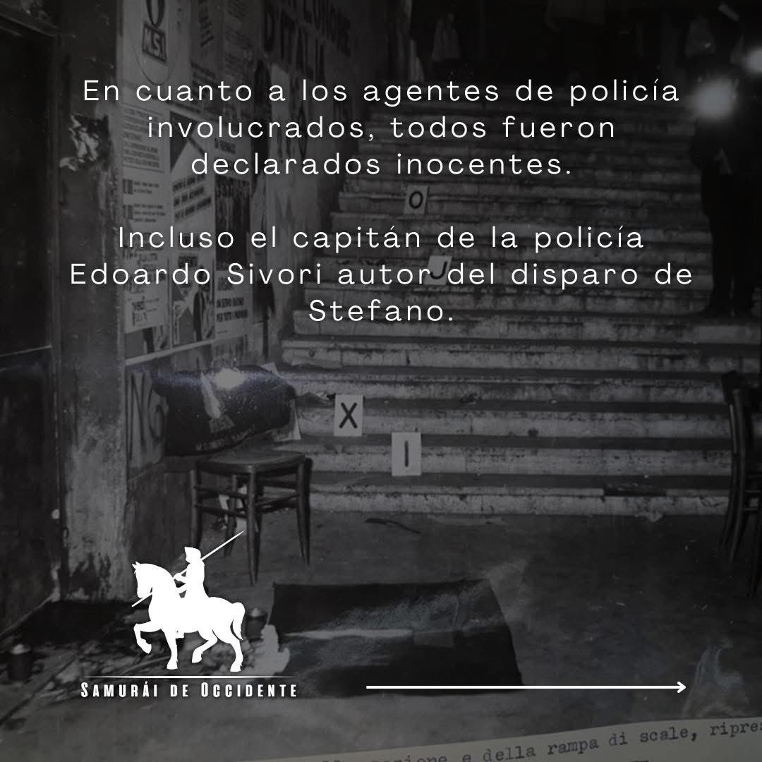 ¿QUÉ SUCEDIÓ EN ACCA LARENTIA?

📆 El 7 de Enero de 1978, Franco Bigonzetti y Francesco Ciavatta fueron asesinados al salir de la sede del Movimiento Sociale Italiano de Via Acca Larentia en Roma, por un comando terrorista de izquierda.

• Después de lo sucedido, y tras las