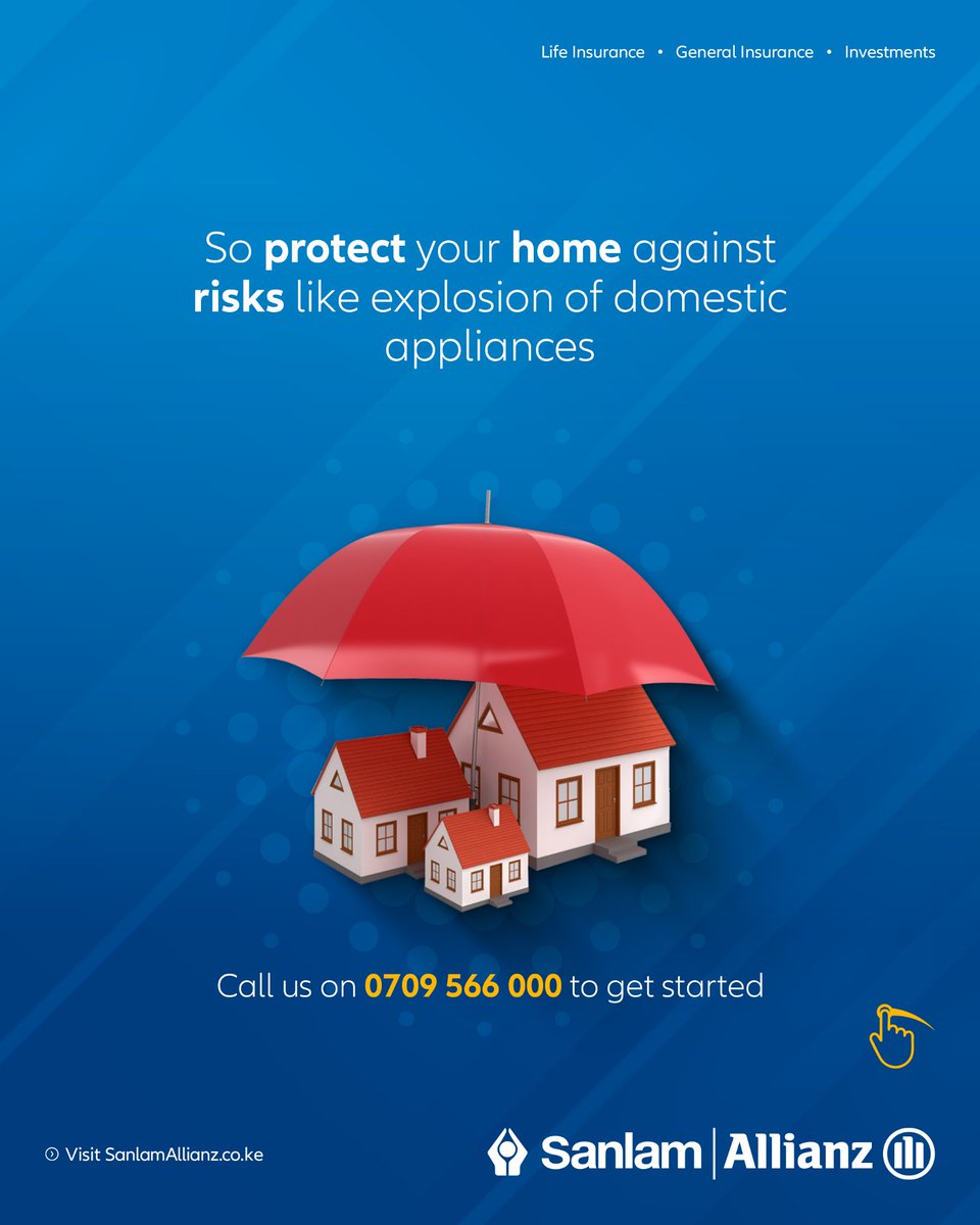 Eating more meals at home means using more gas and appliances.

Protect your home—and your peace of mind.
SanlamAllianz Home Insurance covers risks like domestic appliance explosions.

Call 0709 566 000  to learn more or visit: sanlamallianz.com/general-insura… 

#LiveWithConfidence