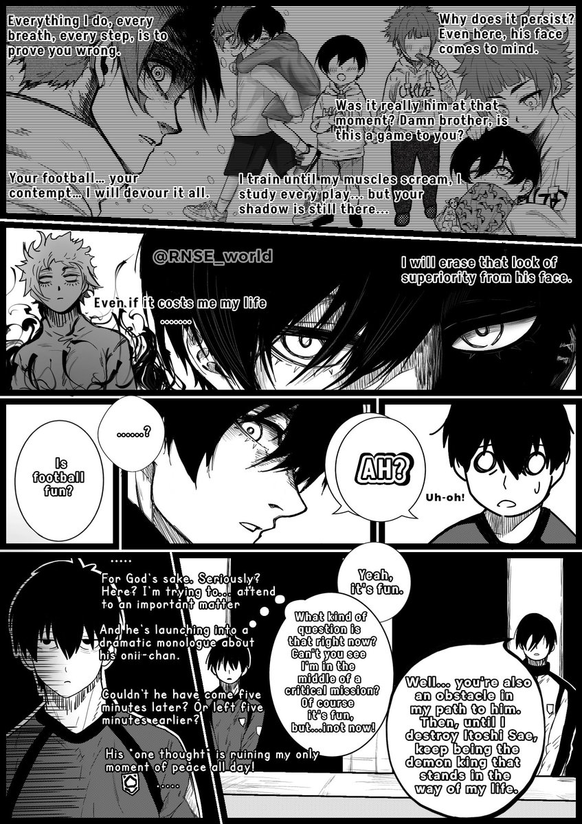 Bllk 329 rn se + isg 
Sae's gaze stands out so much amidst the blushing face and tender look of the child Sae