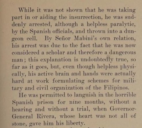 valerianomabini's tweet photo. ( random historical find. if i remember correctly, mabini was in los baños, laguna at this time, where he was convalescing after being freed from prison. so he was helping the revolution pala through paciano before aguinaldo sought him out. 🤔 ) https://t.co/TsPOKgDYlX