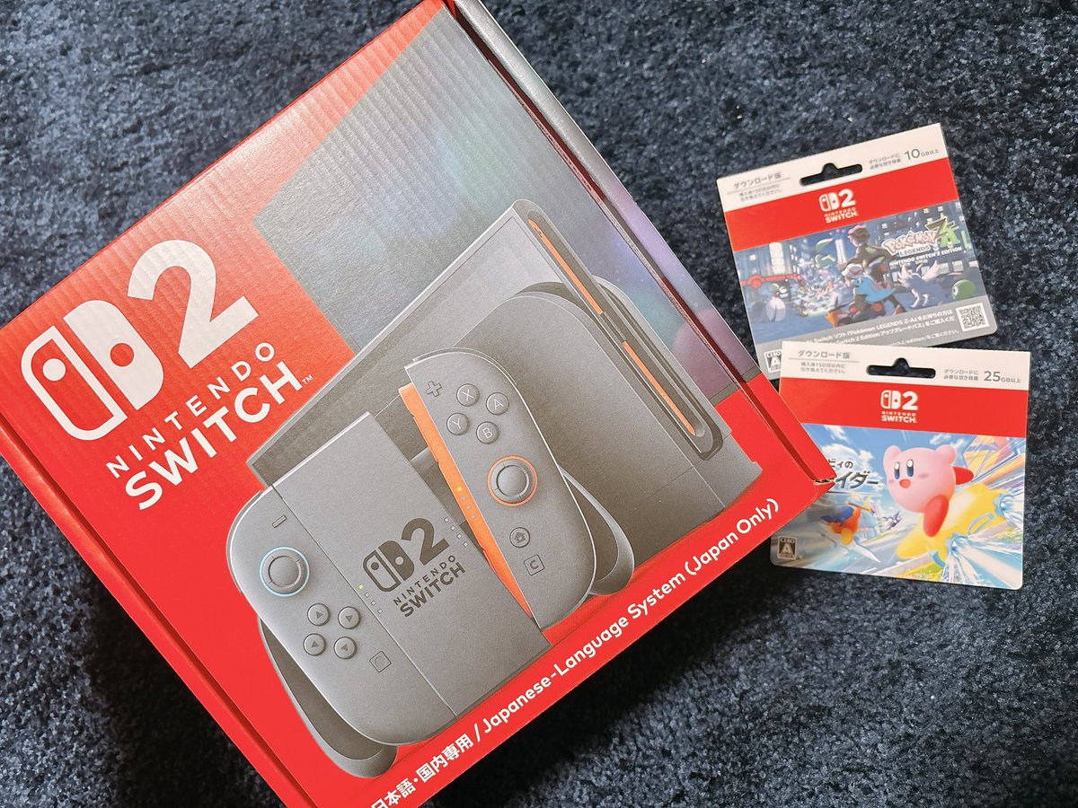 Switch2デビューしました‼️‼️‼‼️️😭😭😭