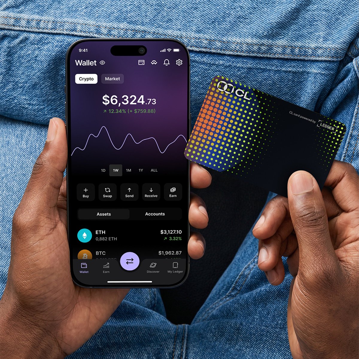 Get 1% back on your morning coffee in BTC or USDC. It all stacks up, right?  Introducing the CL Card. Use your crypto as collateral and start purchasing  day-to-day essentials in over