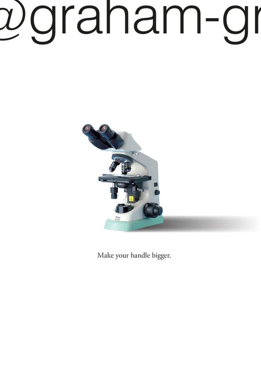 graham_graz's tweet image. One Minute Brief of the Day - 07/01/26 Create posters to advertise #MICROSCOPES @OneMinuteBriefs 
Because Nick doesn’t want to use one.