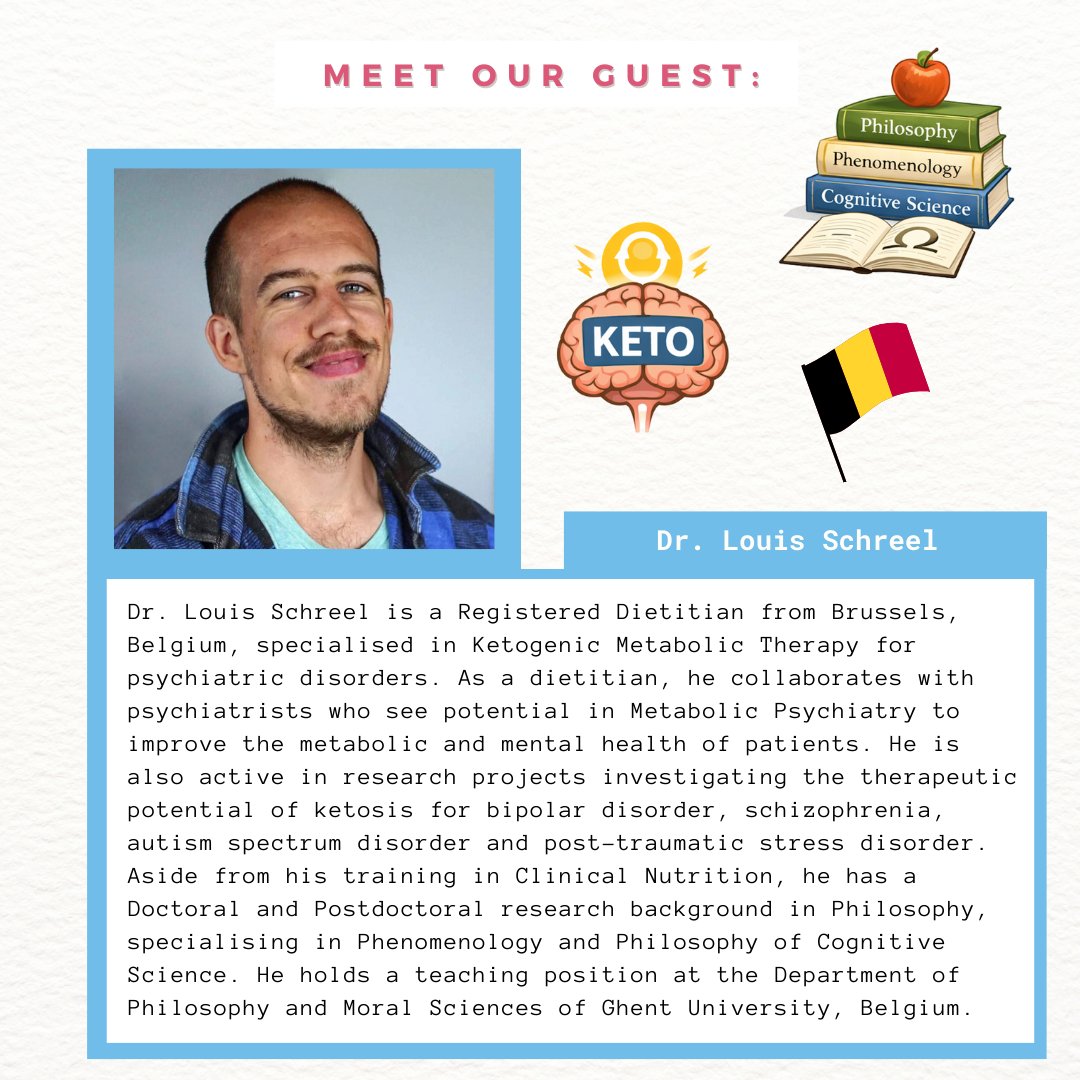 In this episode, <a href="/Loschre/">Louis Schreel</a> explains metabolic psychiatry: how brain &amp; body energy metabolism may relate to #bipolar disorder. We discuss therapeutic vs fitness #keto, inflammation &amp; oxidative stress, and findings from #ketogenic intervention. Listen here: open.spotify.com/episode/3cIug2…