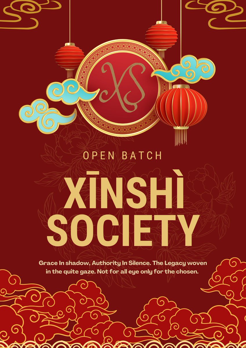 XinshiSociety's tweet image. ᅠ
　  　⭒⭑　『 𝐎𝐩𝐞𝐧 𝐁𝐚𝐭𝐜𝐡 : 𝐗𝐈𝐍𝐒𝐇𝐈 』　⭑⭒
　　The door reopens — a few seats await 
ᅠᅠtheir stars. If you’ve been waiting for your
ᅠᅠmoment, this might be it. ⊹ Drop your
ᅠᅠlight, and let’s see if it shines with ours.
ᅠ