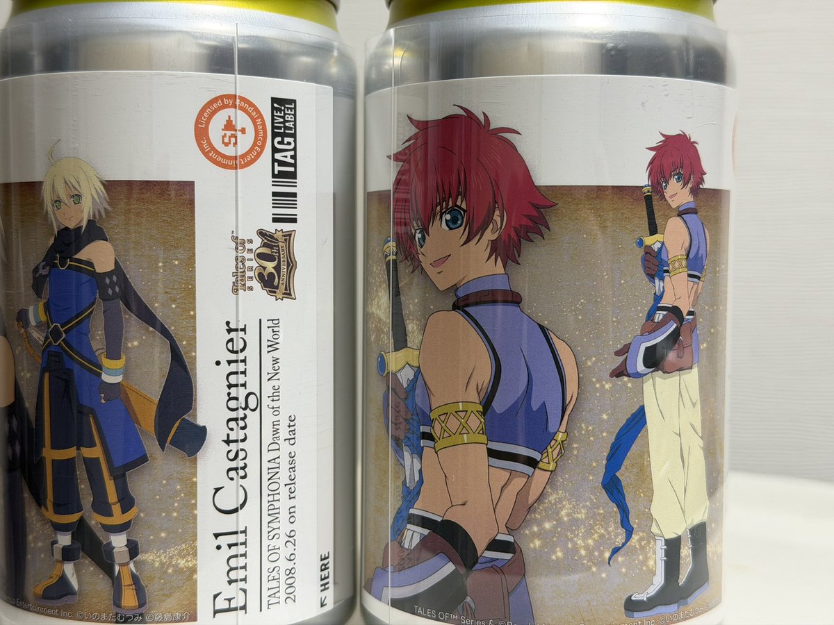 テイルズ30周年で歴代パッケージガチャや時計が出たりしてるのは知っ