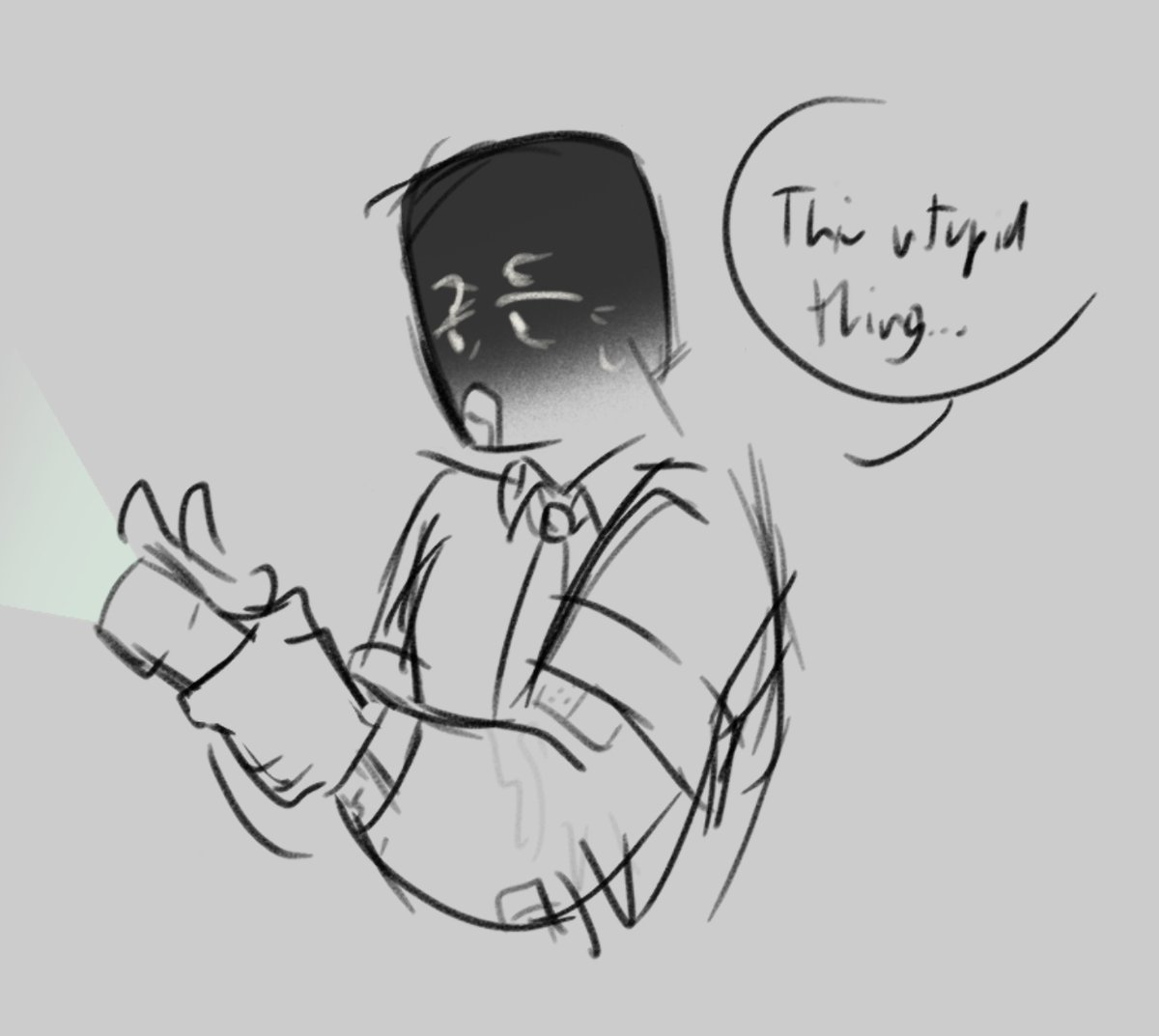 First time drawing these guys
The endless torment poly I mean trio

+ le rooms guy