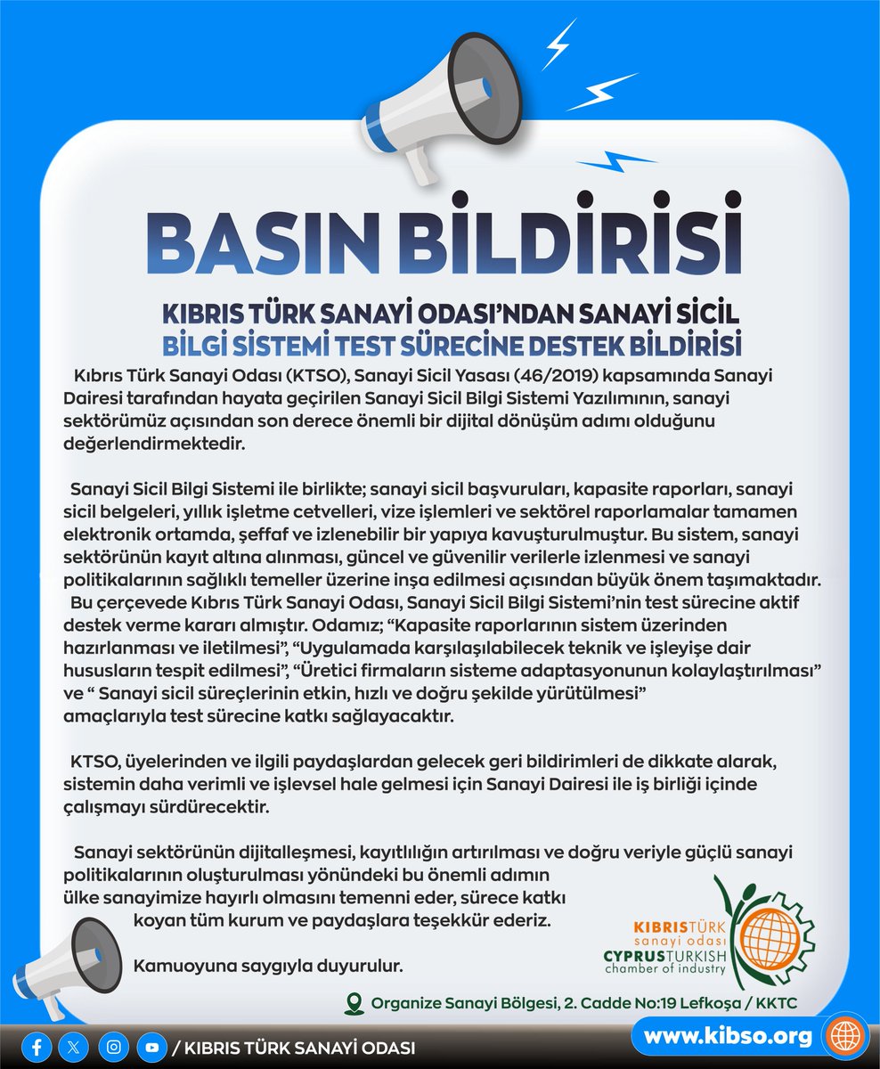 K.T. Sanayi Odası (@sanayiodasi) on Twitter photo 