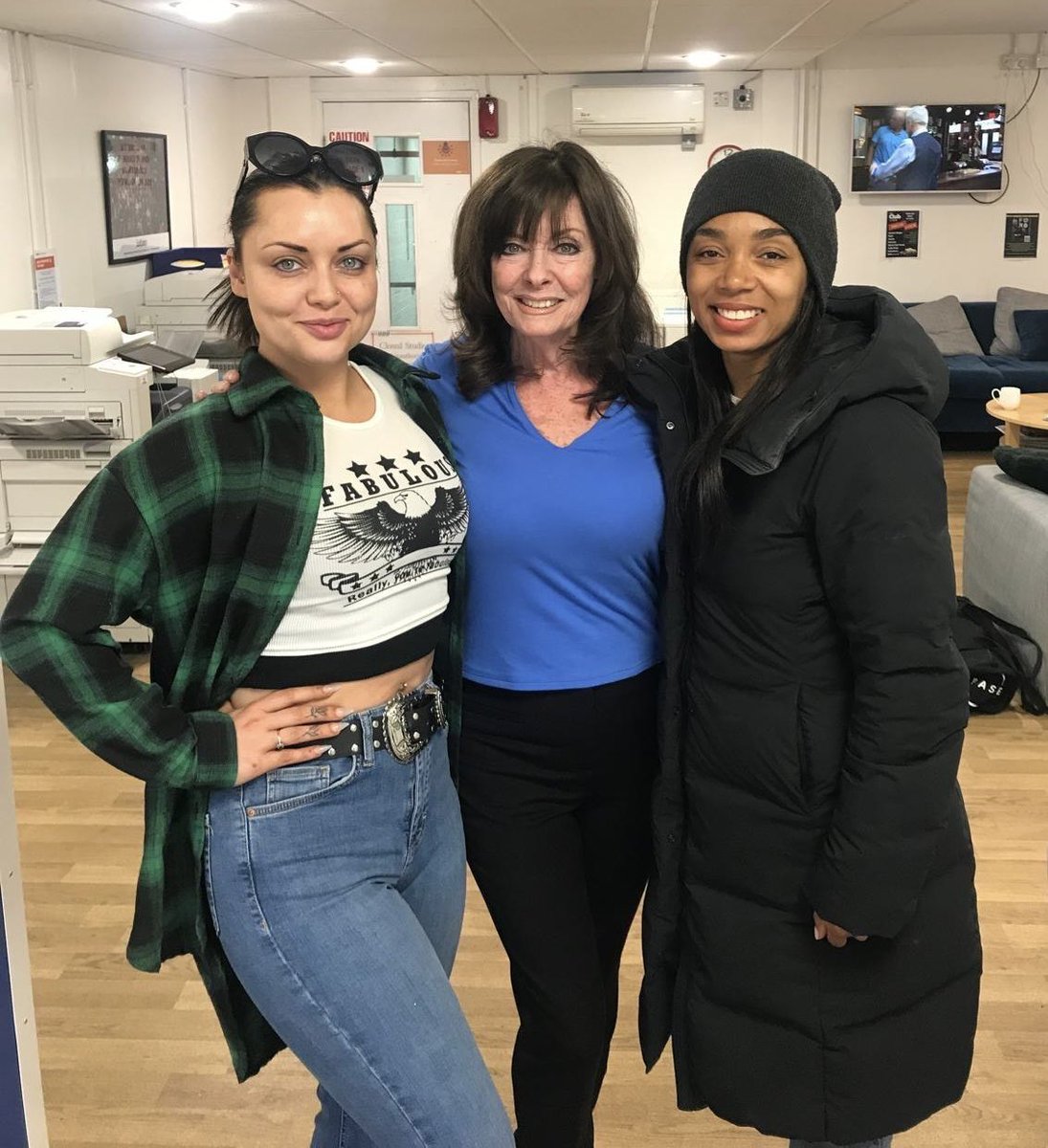 vickimichelle's tweet photo. Happy Birthday lovely Zaraah Abrahams, fabulous actress. Great memory with Shona McGarty working together on Eastenders. Hope you have a brilliant day. @ZaraahAbrahams @bbceastenders @itvcorrie @WaterlooRoad #GirlsInLove @dancingonice @ShonaBM @BBc @ITV #WedneadayVibes https://t.co/TADWNBAhRW