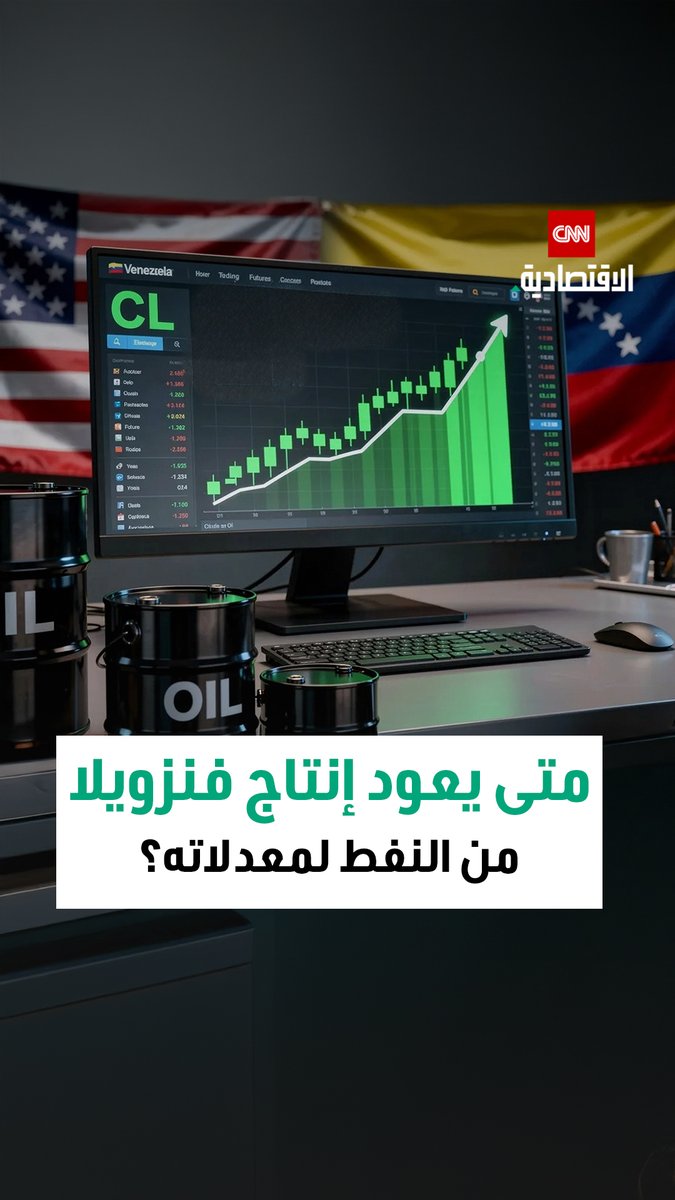 بشار الحلبي، محلل أسواق النفط والطاقة لدى شركة Argus، في مقابلة مع «CNN الاقتصادية»: إدارة ترامب ترسل رسائل سياسية لفنزويلا عبر ملف النفط واحتمالات عودة الشركات الأميركية. 